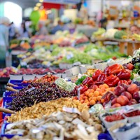 Fruit Market Stall Coach Excursion